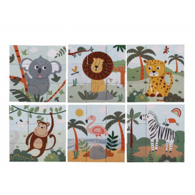 2Kids Toys Dřevěné kostky Safari