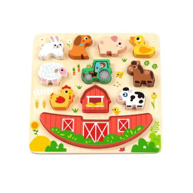 2Kids Toys Balanční puzzle Farma 2 v 1