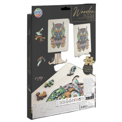 Dřevěné puzzle sova 133 dílků