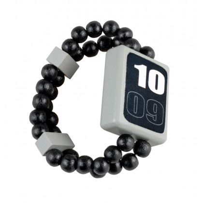 Hodinky Watch dřevěné oboustranné černé