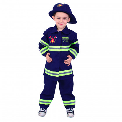 Dětský kostým hasič s českým potiskem (L) e-obal
