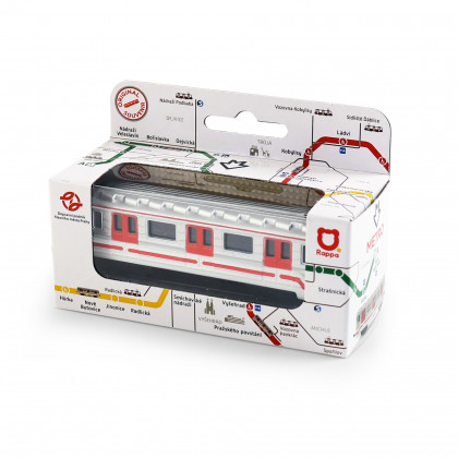 Pražské metro - kovová souprava mini 8 cm
