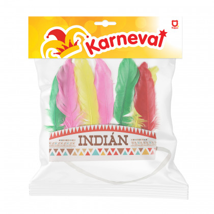 Indiánská čelenka s českým potiskem