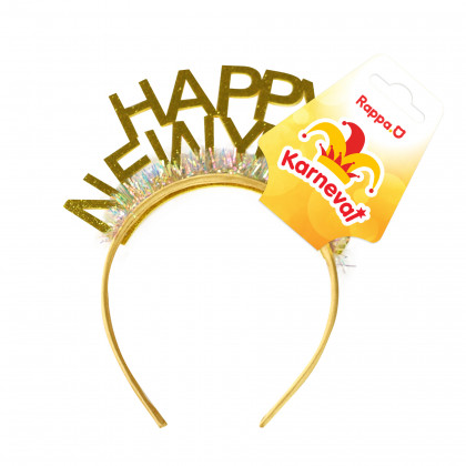 Čelenka Happy New Year zlatá