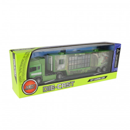 Auto kamion kov/plast s motivem dinosaura II.