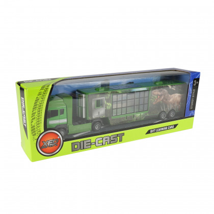 Auto kamion kov/plast s motivem dinosaura III.