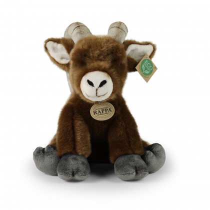 Plyšová ovce tlustorohá sedící 28 cm ECO-FRIENDLY