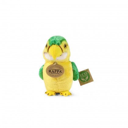 Plyšový papoušek zelený 15 cm ECO-FRIENDLY