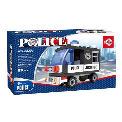 Kompatibilní stavebnice BLOXO policie auto 48 ks