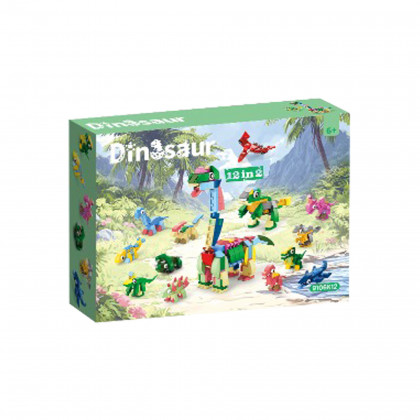 Stavebnice dino 12 figurek