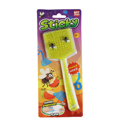 Lepící plácačka s mouchami