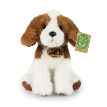 Plyšový pes bígl 20 cm ECO-FRIENDLY PLUSH WORLD