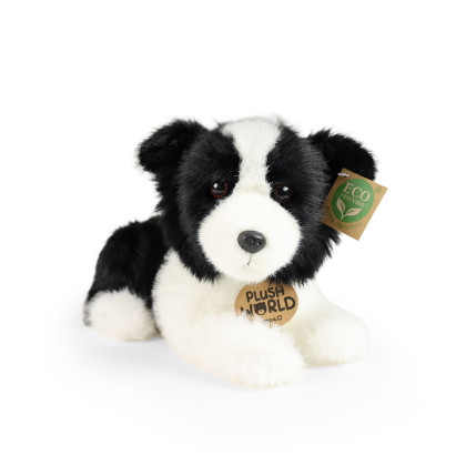 Plyšový pes border kolie 22 cm ECO-FRIENDLY PLUSH WORLD