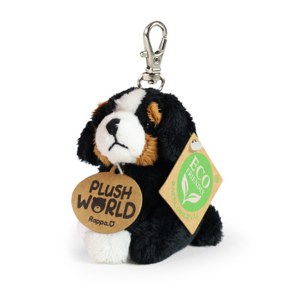 Plyšová klíčenka / přívěšek pes bernský salašnický 9 cm ECO-FRIENDLY PLUSH WORLD