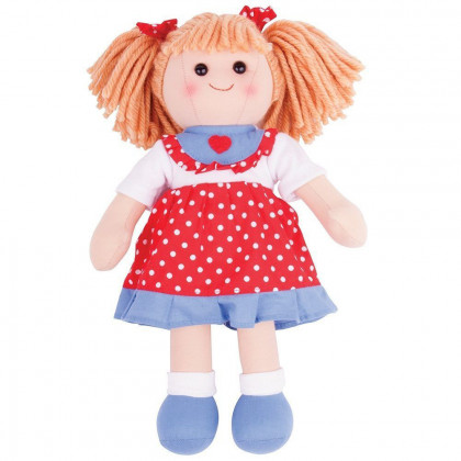 Bigjigs Toys Látková panenka Emily 34 cm