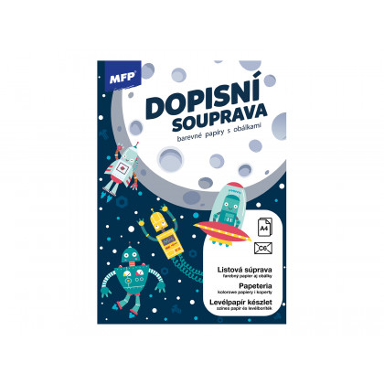 Dopisní papír barevný LUX 5+10 (Vesmír)