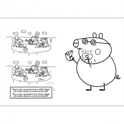 Omalovánka A4 Prasátko Peppa