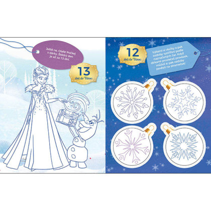 Vánoční aktivity se samolepkami do oken FROZEN - Ledové království