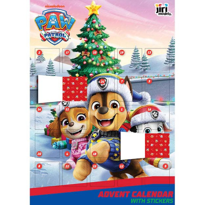 Adventní kalendář se samolepkami Paw Patrol/Tlapková Patrola