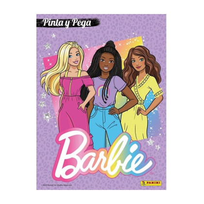 Omalovánky + samolepky Barbie A4