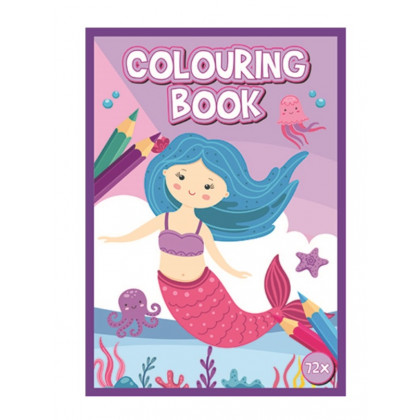 Kniha omalovánek 72 stran A4 Mořské víly