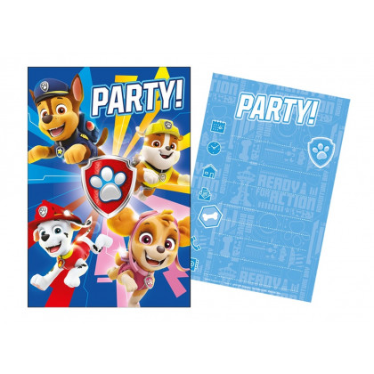 Sada párty 5 pozvánek + 5 obálek Paw Patrol