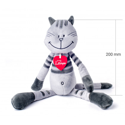 Kocour Matteo střední - šedý 38 cm