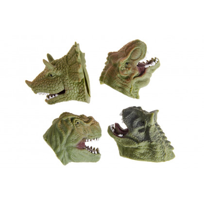 Dinosaurus hlava/prstová bábka 7x5 cm