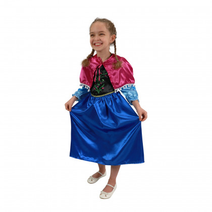 Detský kostým princezná zimné kráľovstvo - Anna (S)