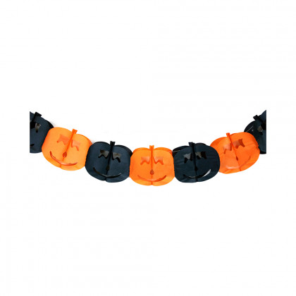 Girlanda Halloween tekvica papierová 4 m