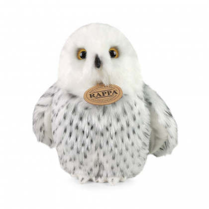 Plyšový vták sova/sovica sněžná 18 cm ECO-FRIENDLY