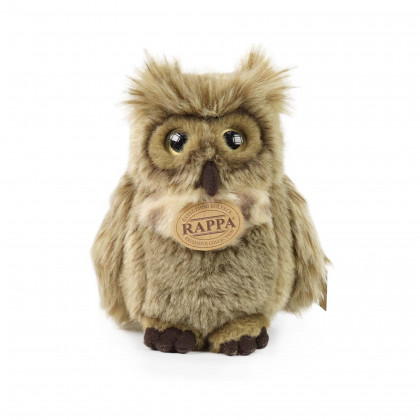 Plyšový vták sova/výr 17 cm ECO-FRIENDLY