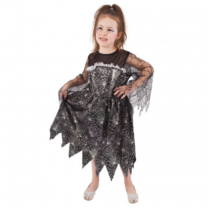 Detský kostým čarodejnica s pavučinou (S) e-obal