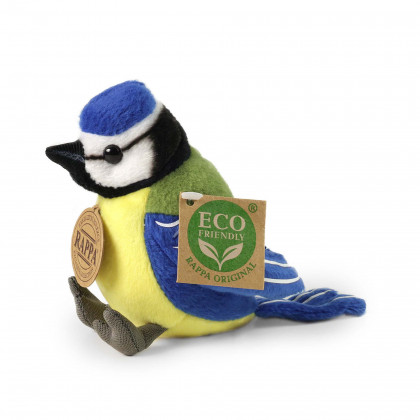 Plyšová sýkorka modrinka 12 cm ECO-FRIENDLY