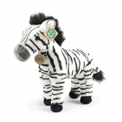 Plyšová zebra stojaca 30 cm ECO-FRIENDLY