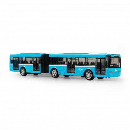 Kovový kĺbový autobus DPO Ostrava modrý 18 cm