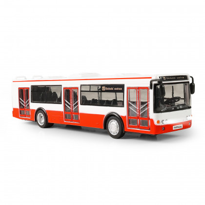 Autobus ktorý hlási zastávky česky 28 cm