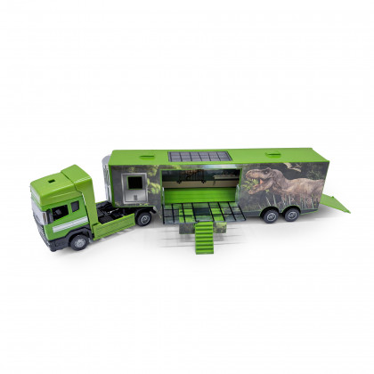 Auto kamión kov/plast s motívom dinosaura III.