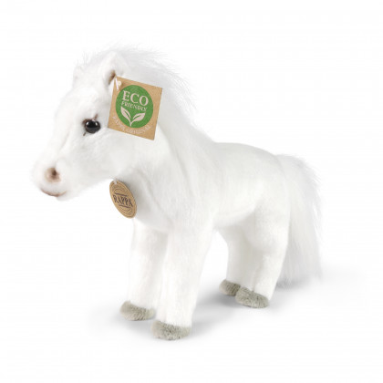 Plyšový kôň biely 24 cm ECO-FRIENDLY