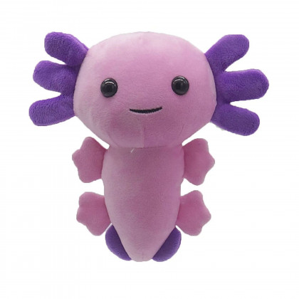 Axolotl fialový - plyšový vodný dráčik 21 cm