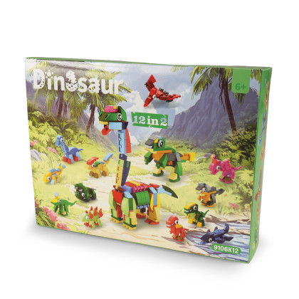 Stavebnica dino 12 figúrok