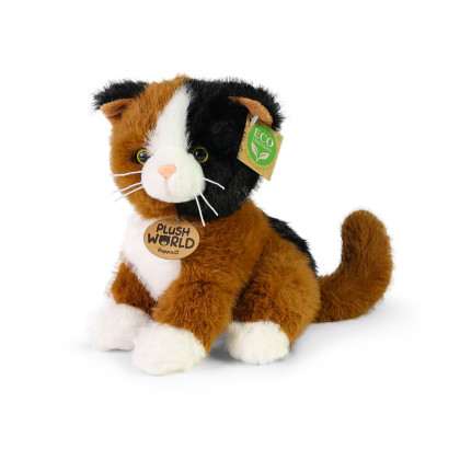 Plyšová mačka 20 cm ECO-FRIENDLY PLUSH WORLD