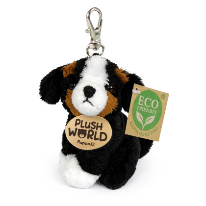 Plyšová kľúčenka / prívesok pes bernský salašnícky 9 cm ECO-FRIENDLY PLUSH WORLD
