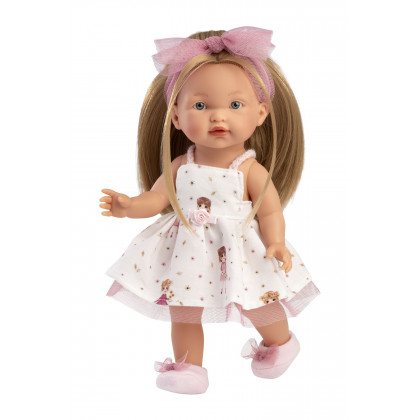Llorens 28038 VALERIA - realistická bábika s celovinylovým telom - 28 cm