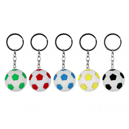 Kľúčenka futbalová lopta mix farieb 35 mm