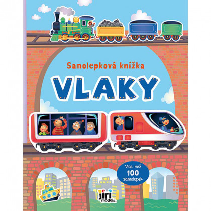 Knižka samolepková Vlaky
