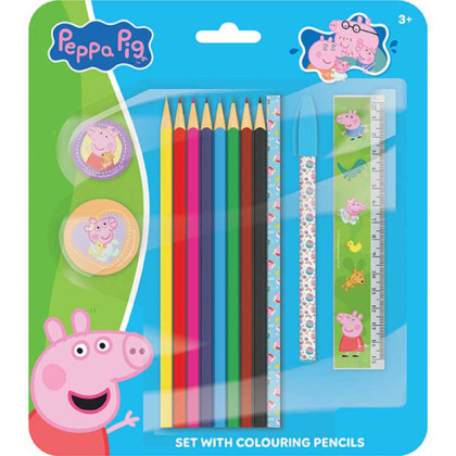 Set s pastelkami Prasiatko Peppa