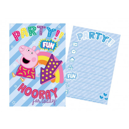 Sada párty 5 pozvánok + 5 obálok Peppa Pig