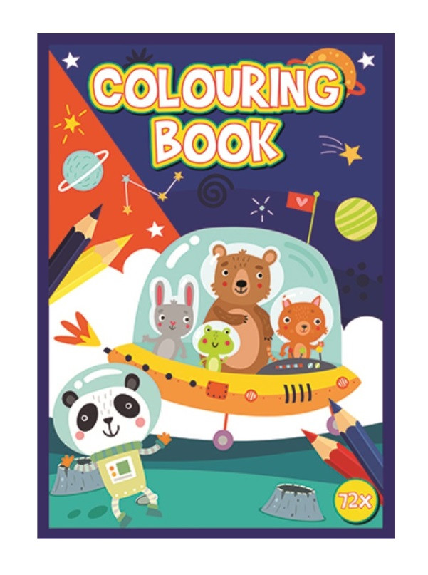 Kniha omaľovánok 72 strán A4 Vesmír
