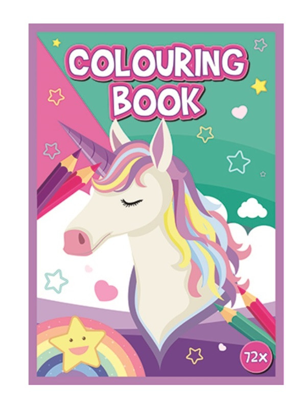 Kniha omaľovánok 72 strán A4 Jednorožci